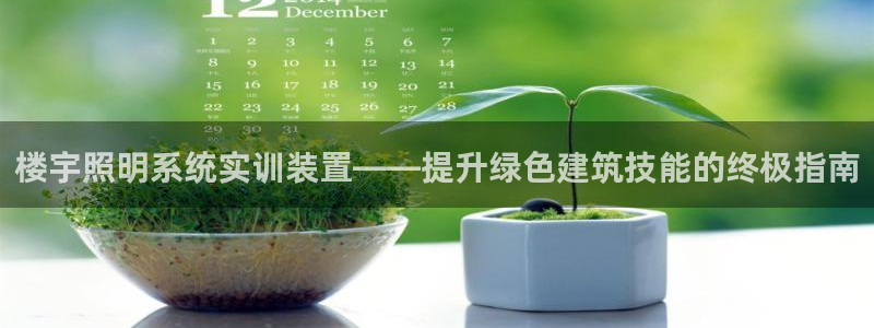 楼宇照明系统实训装置——提升绿色建筑技能的终极指南