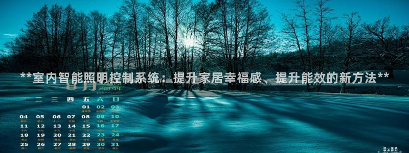 **室内智能照明控制系统：提升家居幸福感、提升能效的新方法**