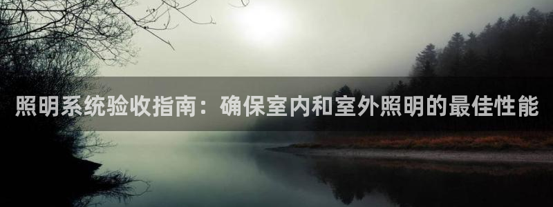 照明系统验收指南：确保室内和室外照明的最佳性能