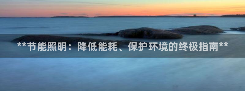 **节能照明：降低能耗、保护环境的终极指南**