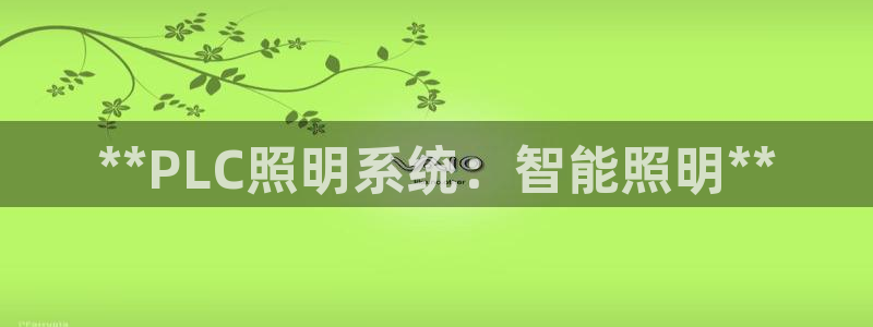**PLC照明系统：智能照明**