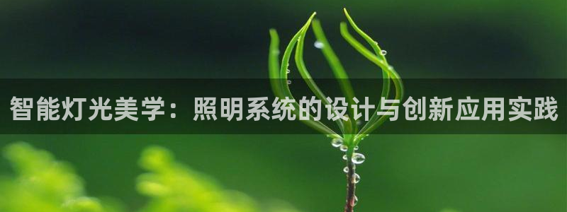 智能灯光美学：照明系统的设计与创新应用实践