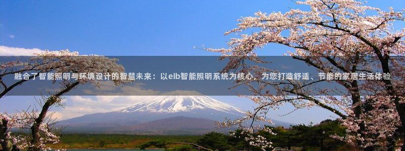 融合了智能照明与环境设计的智慧未来：以e